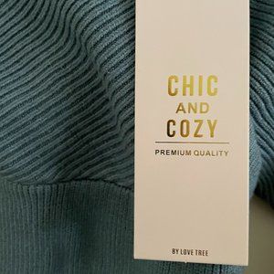 Love Tree Aqua Blue Women's Sweater
